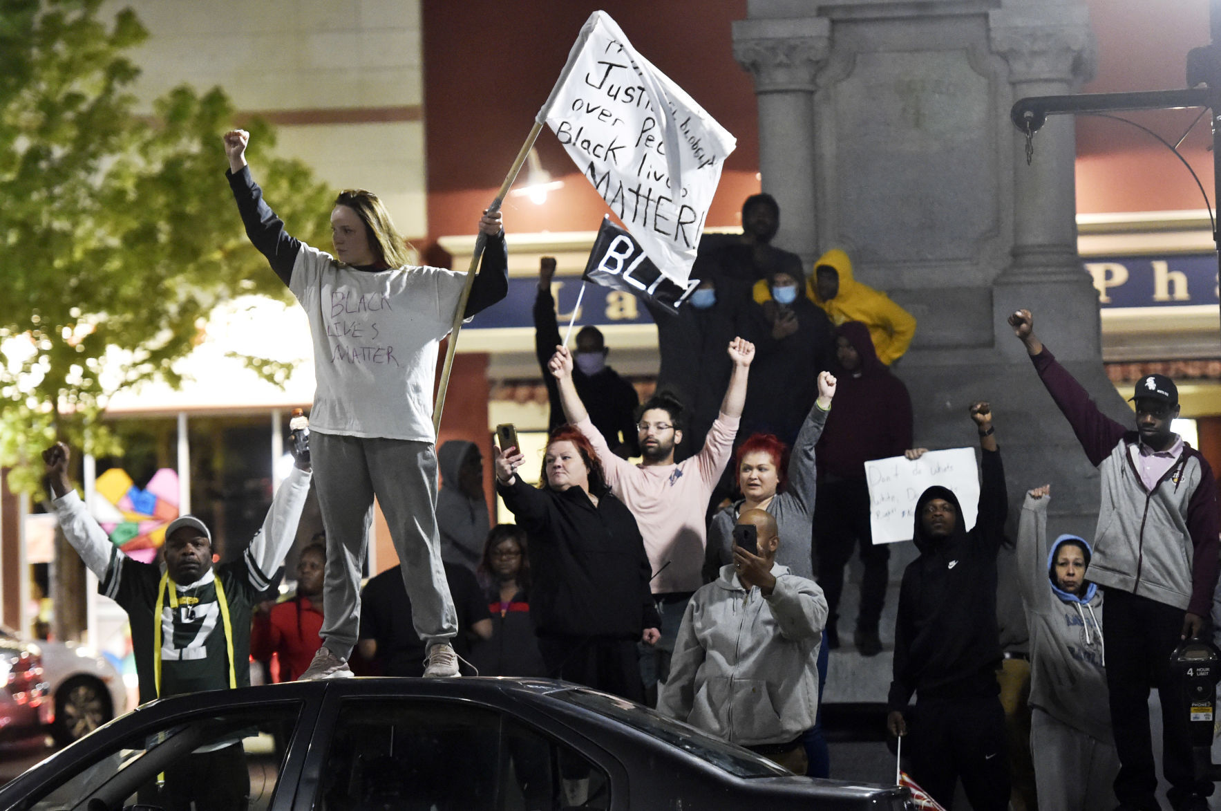 Black Lives Matter on Monument Square